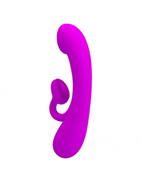 PRETTY LOVE VIBRADOR Y SUCCIONADOR DE CLITORIS SILICONA MORADO