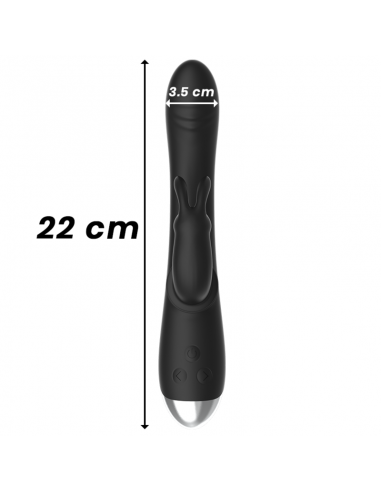BLACKSILVER ADAM ESTIMULADOR RABBIT SILICONA RECARGABLE NEGRO