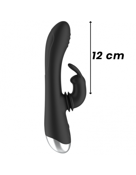 BLACKSILVER ADAM ESTIMULADOR RABBIT SILICONA RECARGABLE NEGRO