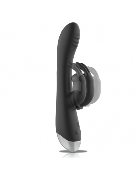 BLACKSILVER ADAM ESTIMULADOR RABBIT SILICONA RECARGABLE NEGRO