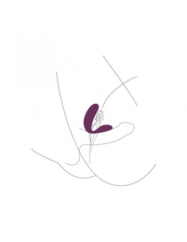 XOCOON BOUND LOVE VIBRADOR PARA PAREJAS MORADO