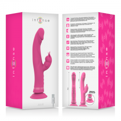 INTENSE JULIO VIBRADOR RABBIT SILICONA ROSA 2