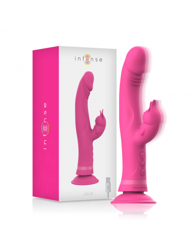 INTENSE JULIO VIBRADOR RABBIT SILICONA ROSA