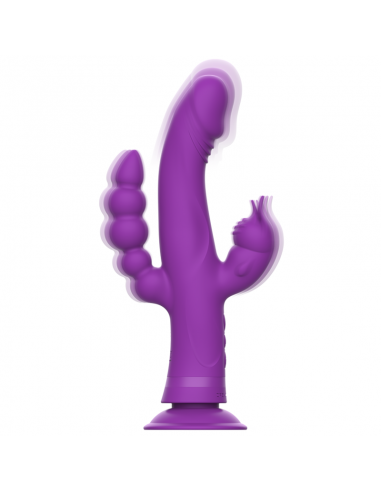 INTENSE CASANOVA VIBRADOR RABBIT SILICONA TRIPLE MOTOR MORADO