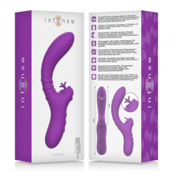 INTENSE HARRY VIBRADOR FLEXIBLE CON LENGUA MORADO 2
