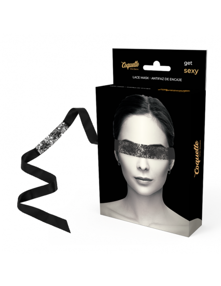 COQUETTE CHIC DESIRE ANTIFAZ ENCAJE NEGRO