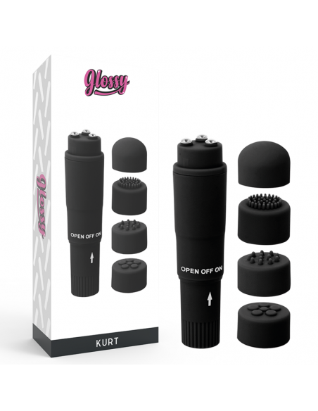 GLOSSY POCKET KURT MASAJEADOR NEGRO