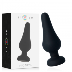 INTENSE ANAL PLUG PIPO L SILICONE NEGRO 13 CM