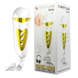 PRETTY LOVE MASTURBADOR MASCULINO CON VIBRACION Y SONIDO SALLY 2