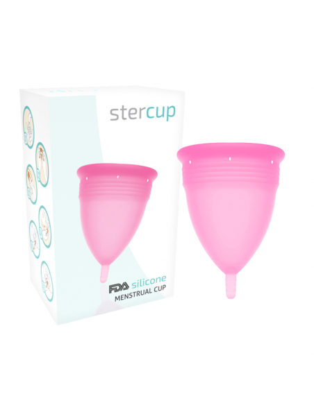 STERCUP COPA MENSTRUAL FDA SILICONE TALLA L ROSA
