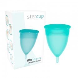 STERCUP COPA MENSTRUAL FDA SILICONE TALLA L AQUAMARINE