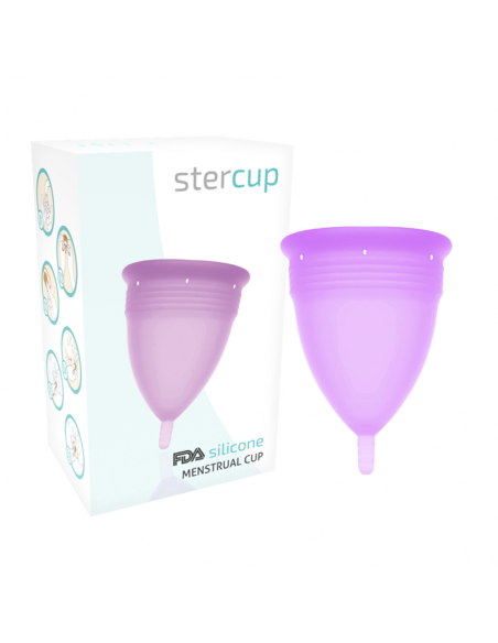 STERCUP COPA MENSTRUAL FDA SILICONE TALLA L LILA