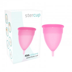 STERCUP COPA MENSTRUAL FDA SILICONE TALLA S ROSA