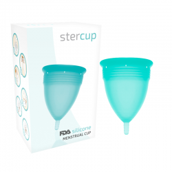 STERCUP COPA MENSTRUAL FDA SILICONE TALLA S AQUAMARINA