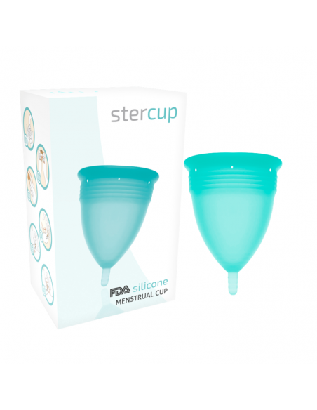 STERCUP COPA MENSTRUAL FDA SILICONE TALLA S AQUAMARINA