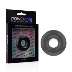 POWERING SUPER FLEXIBLE Y RESISTENTE ANILLO PENE 35CM NEGRO