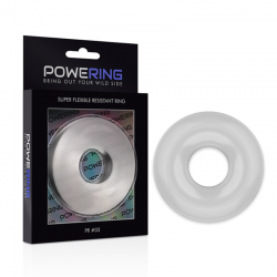 POWERING SUPER FLEXIBLE Y RESISTENTE ANILLO PENE 5CM PR03 CLEAR