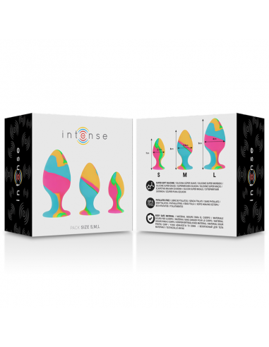 INTENSE SET PLUGS SILICONA MULTICOLOR