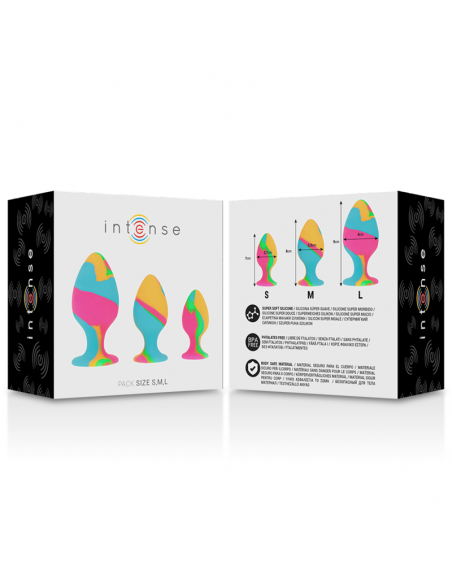 INTENSE SET PLUGS SILICONA MULTICOLOR