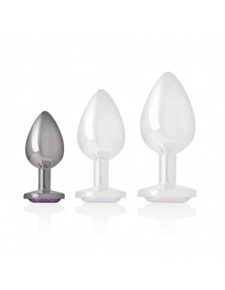 INTENSE PLUG ANAL METAL CON CRISTAL VIOLETA TALLA S