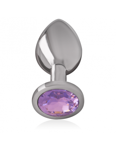 INTENSE PLUG ANAL METAL CON CRISTAL VIOLETA TALLA S