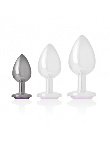 INTENSE PLUG ANAL METAL CON CRISTAL VIOLETA TALLA S