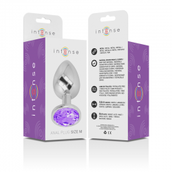 INTENSE PLUG ANAL METAL CON CRISTAL VIOLETA TALLA M 2