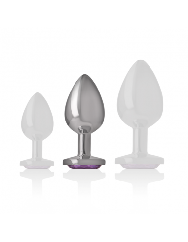 INTENSE PLUG ANAL METAL CON CRISTAL VIOLETA TALLA M