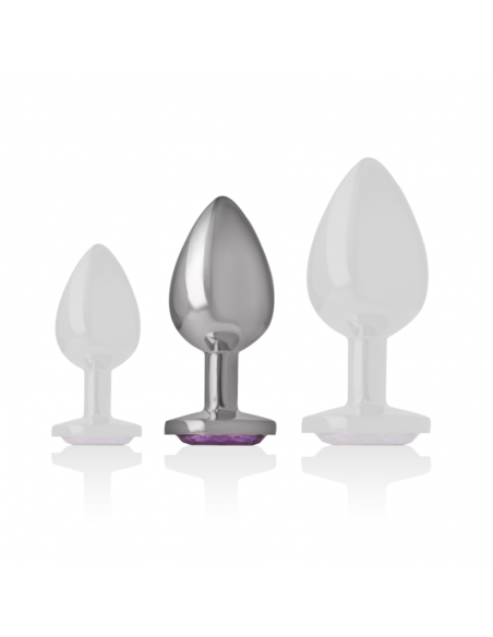 INTENSE PLUG ANAL METAL CON CRISTAL VIOLETA TALLA M