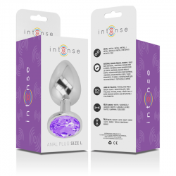 INTENSE PLUG ANAL METAL CON CRISTAL VIOLETA TALLA L 2