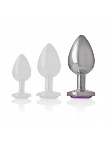 INTENSE PLUG ANAL METAL CON CRISTAL VIOLETA TALLA L