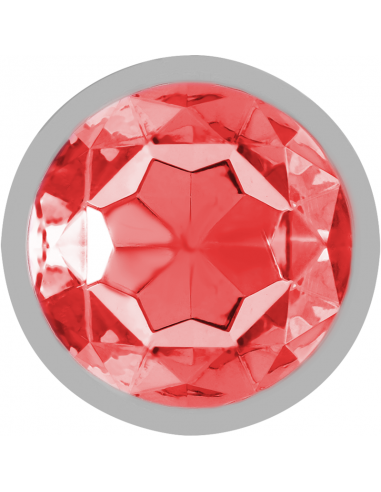 INTENSE PLUG ANAL METAL CON CRISTAL ROJO TALLA S