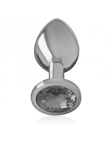 INTENSE PLUG ANAL METAL CON CRISTAL NEGRO TALLA S