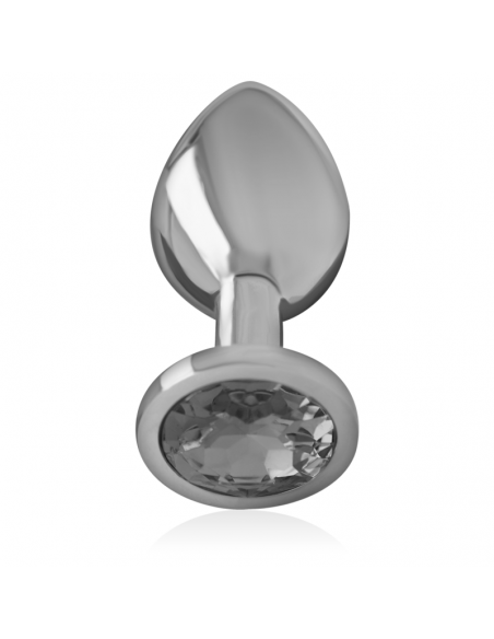 INTENSE PLUG ANAL METAL CON CRISTAL NEGRO TALLA S