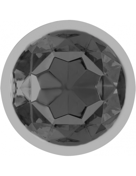 INTENSE PLUG ANAL METAL CON CRISTAL NEGRO TALLA S