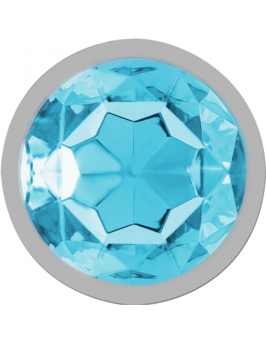 INTENSE PLUG ANAL METAL CON CRISTAL AZUL TALLA S