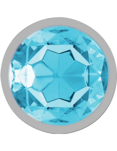 INTENSE PLUG ANAL METAL CON CRISTAL AZUL TALLA L