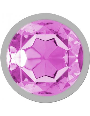 INTENSE PLUG ANAL METAL CON CRISTAL ROSA TALLA M