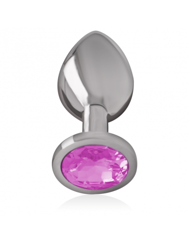 INTENSE PLUG ANAL METAL CON CRISTAL ROSA TALLA M
