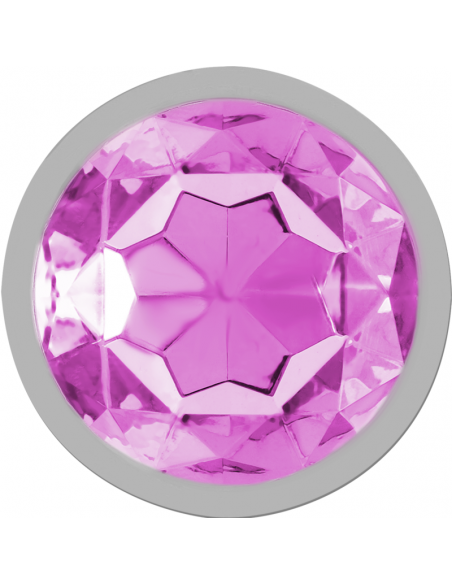 INTENSE PLUG ANAL METAL CON CRISTAL ROSA TALLA L