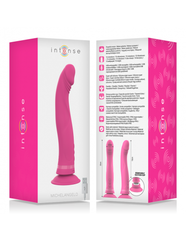 INTENSE MICHELANGELO DILDO VIBRADOR SILICONA ROSA