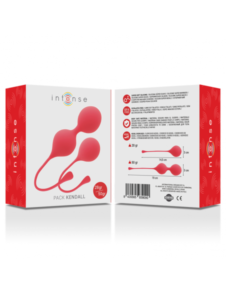 INTENSE BOLAS KEGEL PACK KENDALL ROJO
