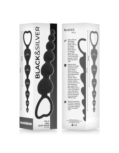 BLACKSILVER MILA CADENA ANAL DE CORAZONES 18 CM