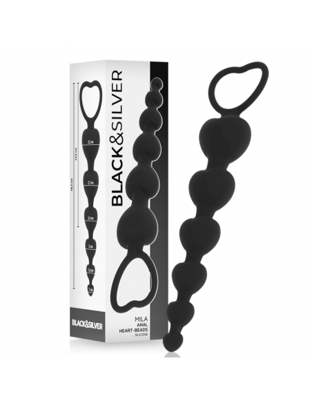 BLACKSILVER MILA CADENA ANAL DE CORAZONES 18 CM