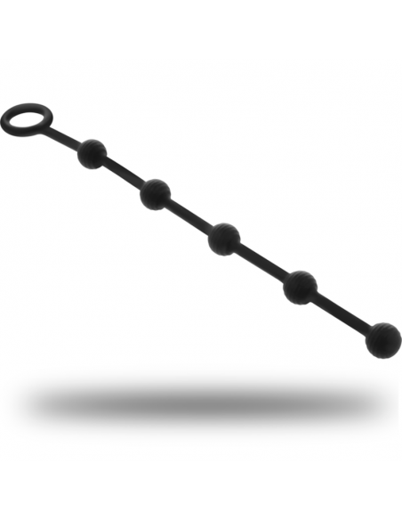 BLACKSILVER KORG CADENA ANAL SILICONA 21 CM