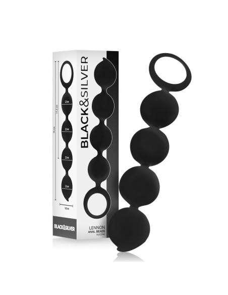 BLACKSILVER LENNON PLUG ANAL CON BOLAS ANALES 15 CM
