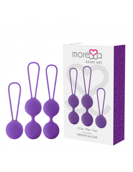 MORESSA OSIAN SET PREMIUM SILICONA LILA