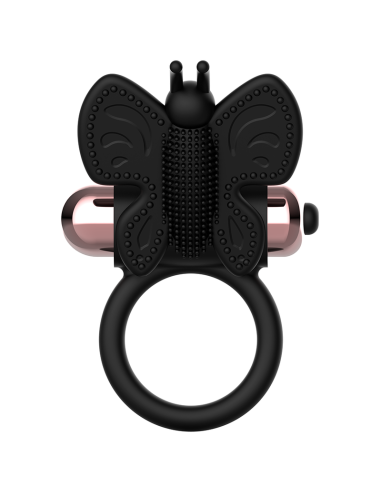 COQUETTE COCK RING BUTTERFLY ANILLO VIBRADOR NEGRO GOLD