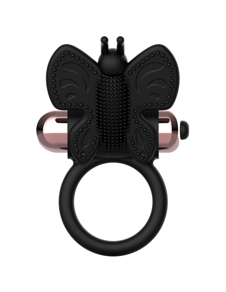 COQUETTE COCK RING BUTTERFLY ANILLO VIBRADOR NEGRO GOLD