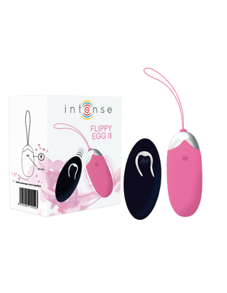 INTENSE FLIPPY II HUEVO RECARGABLE REMOTO ROSA